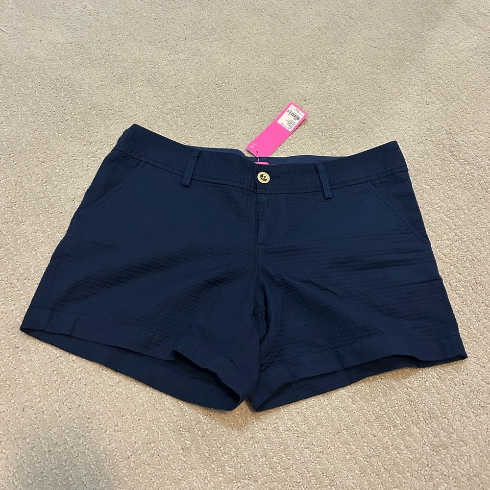 Lilly Pulitzer navy Callahan shorts sz 10 new